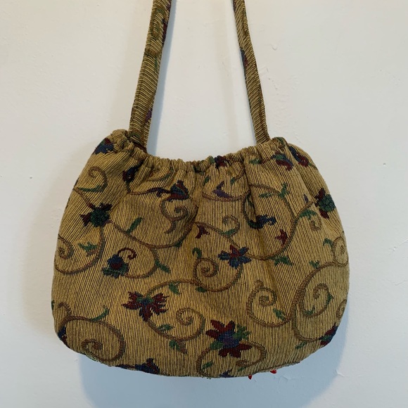 Beaded Tapestry Boho Hobo Shoulder Bag - Picture 3 of 13